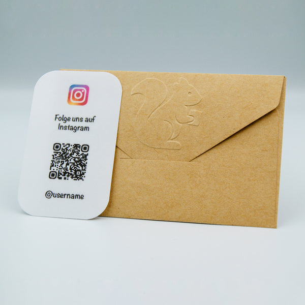 Instagram folgen - Testkarte